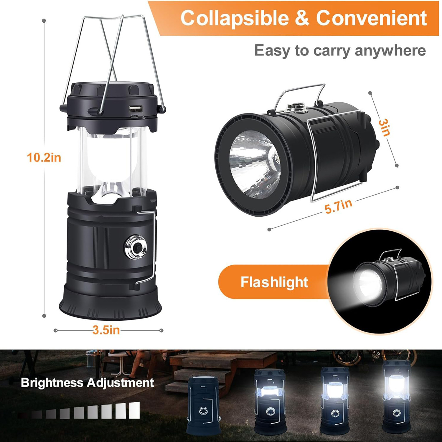 Collapsible Portable LED Camping Lantern 4