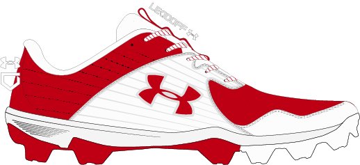 Men's UA Leadoff Low RM Baseball Cleats  2