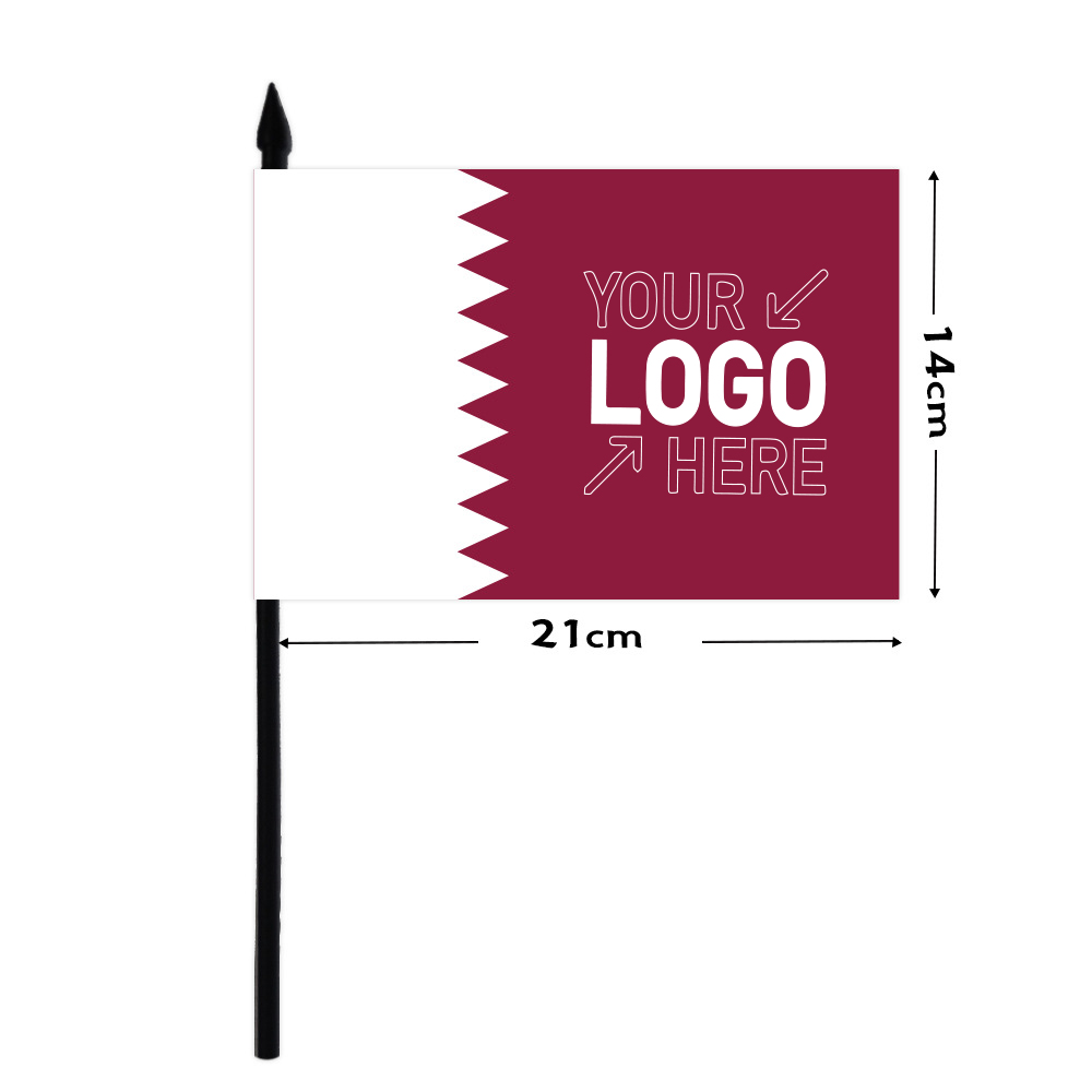 14X21CM Qatar World Cup Table Flag 4