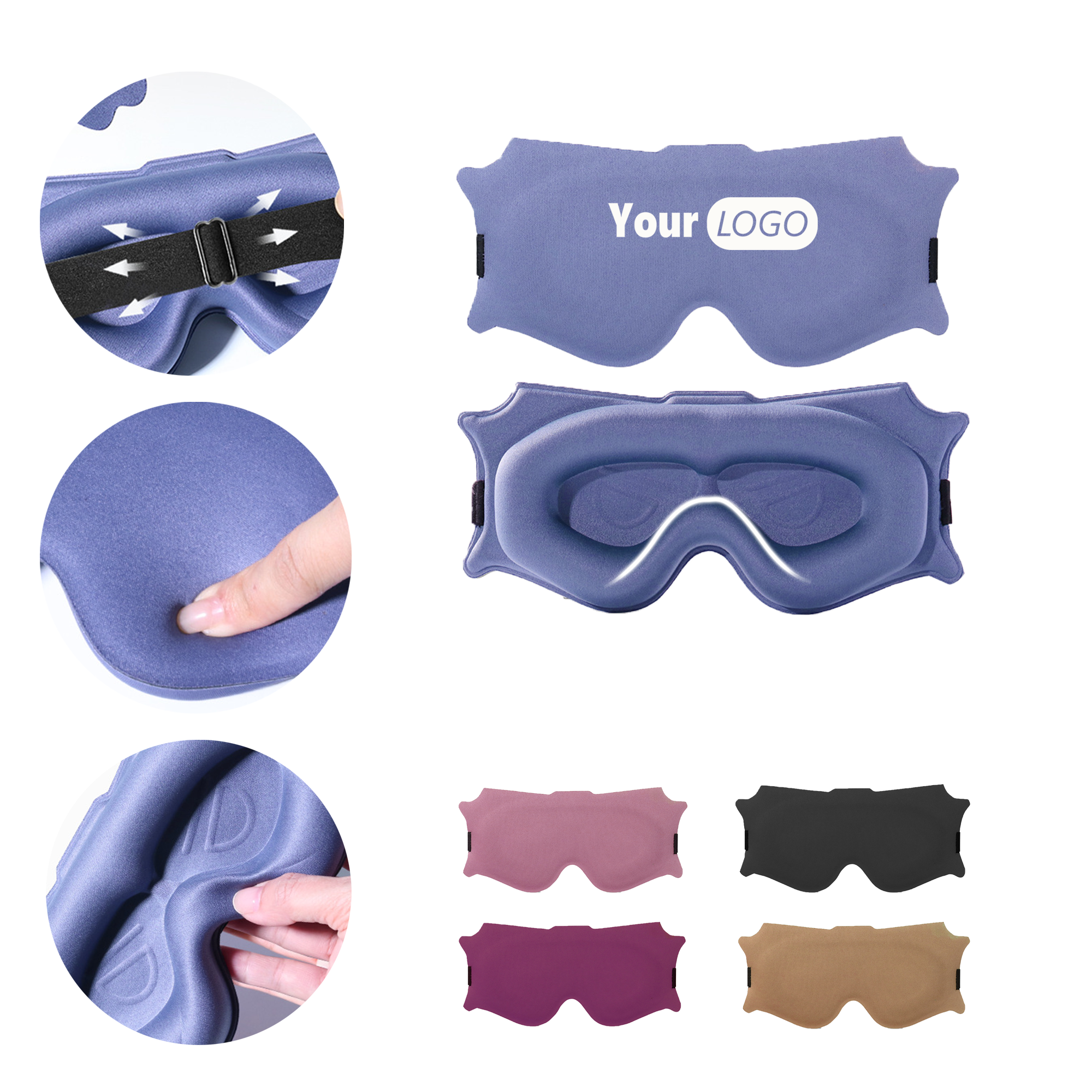3D Eye Light Blocking Mask 1