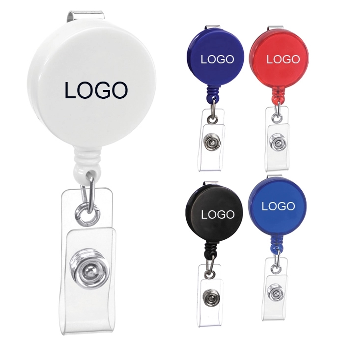 Round Retractable Badge Holder 2