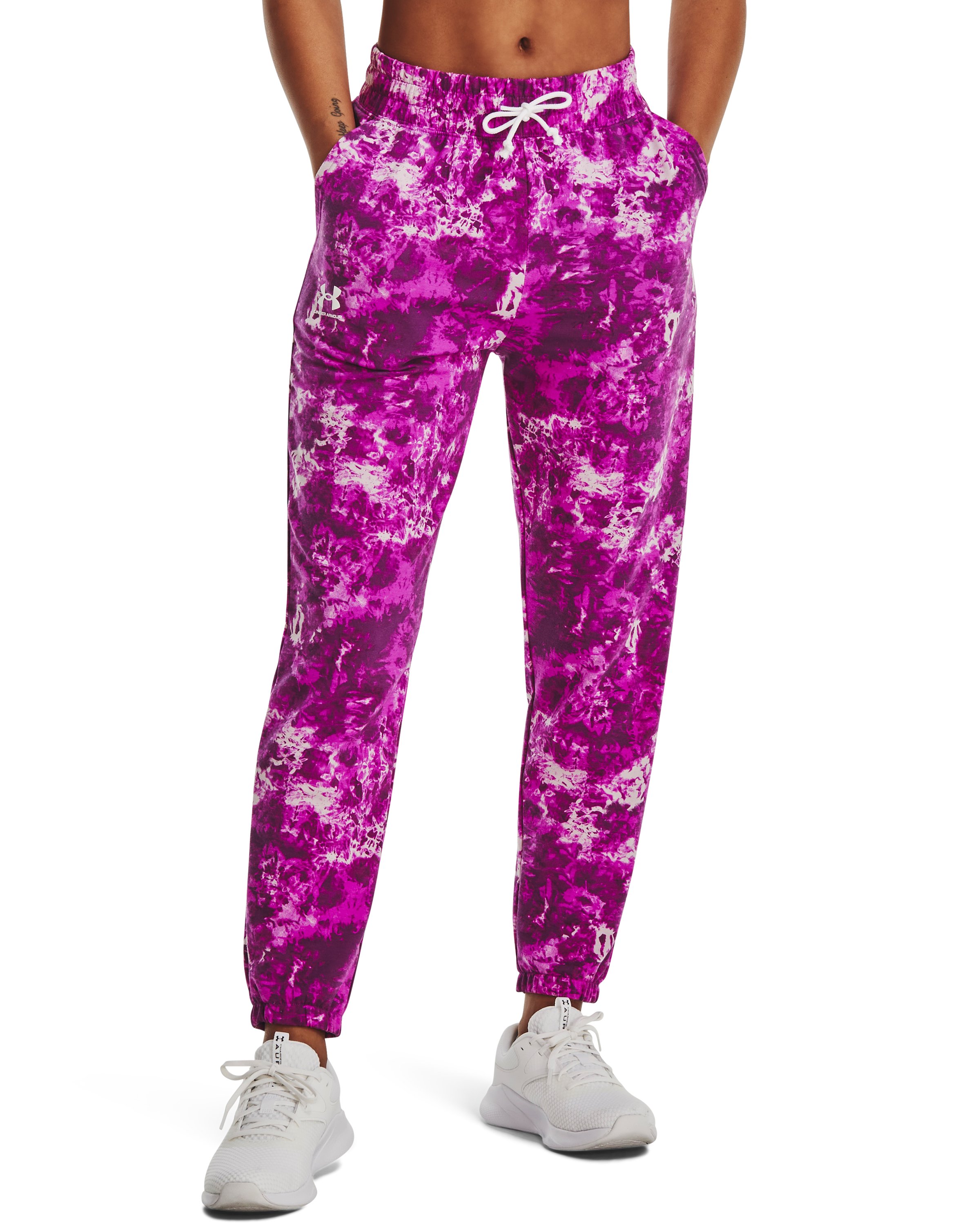 Women's UA Rival Terry Printed Joggers  3