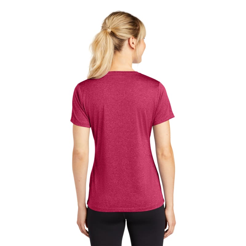Sport-Tek Women's Heather Contender Scoop Neck Tee. 9