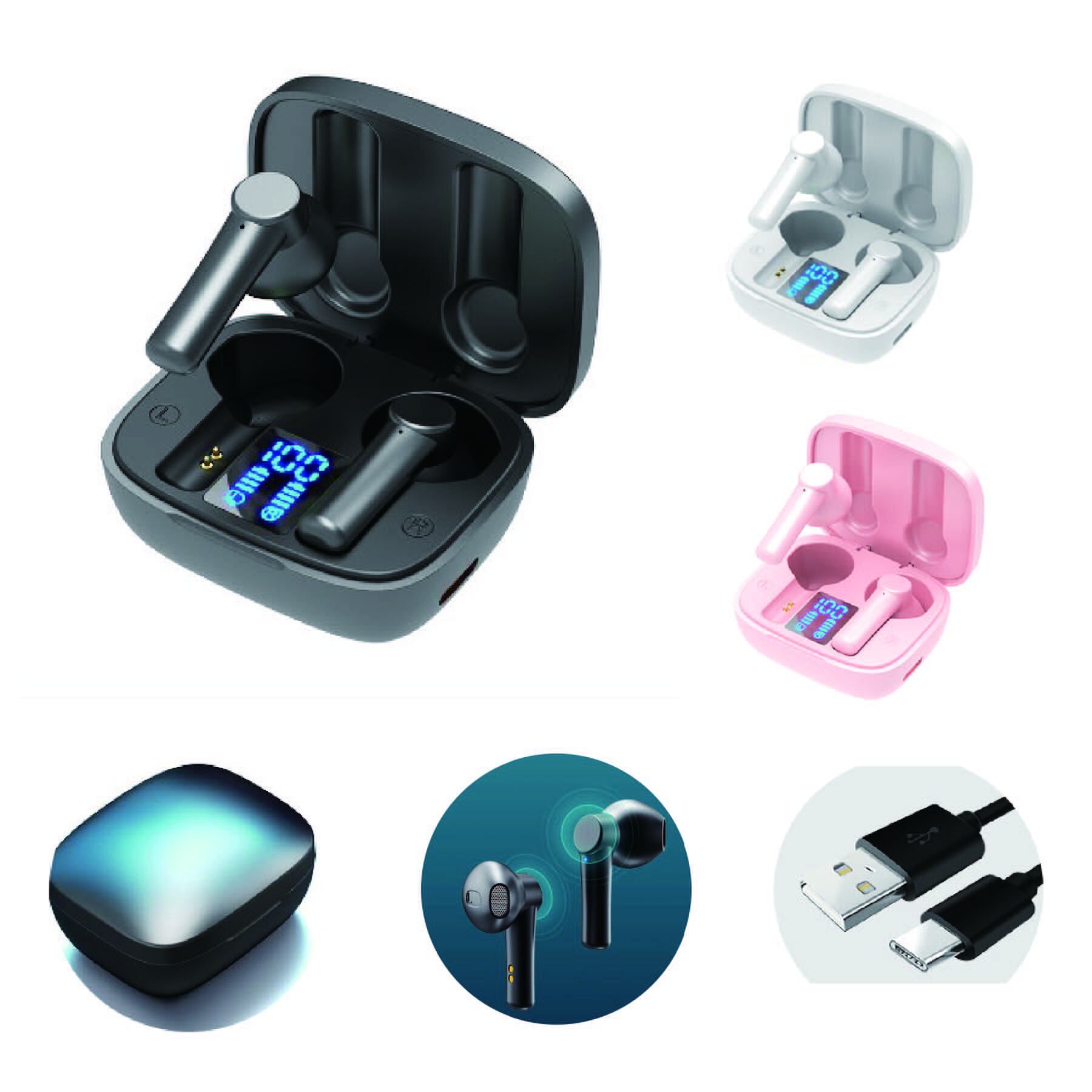 Sports Wireless Bluetooth Earbuds With Charging Case 2