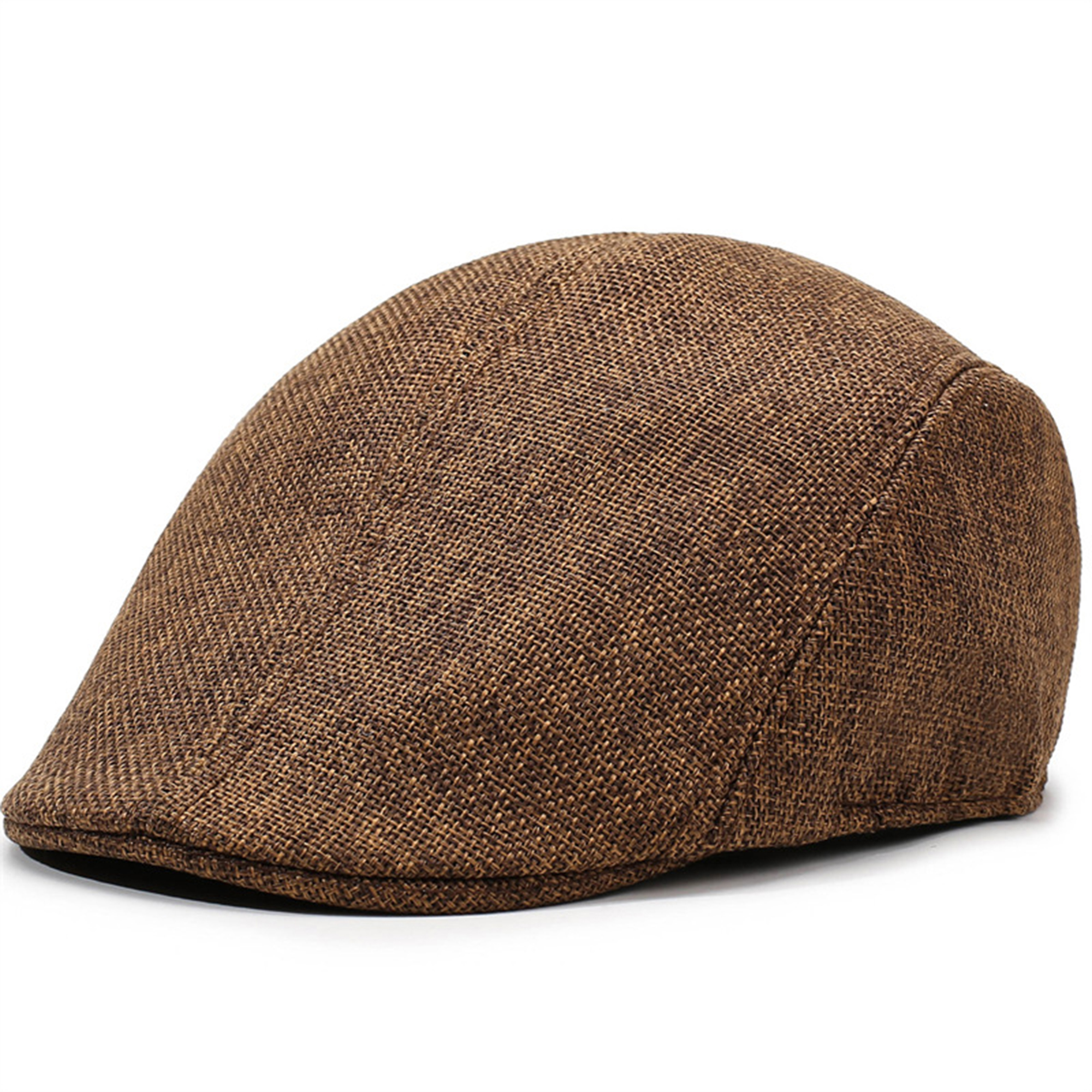 Middle-Aged Men's Linen Beret Hat 11