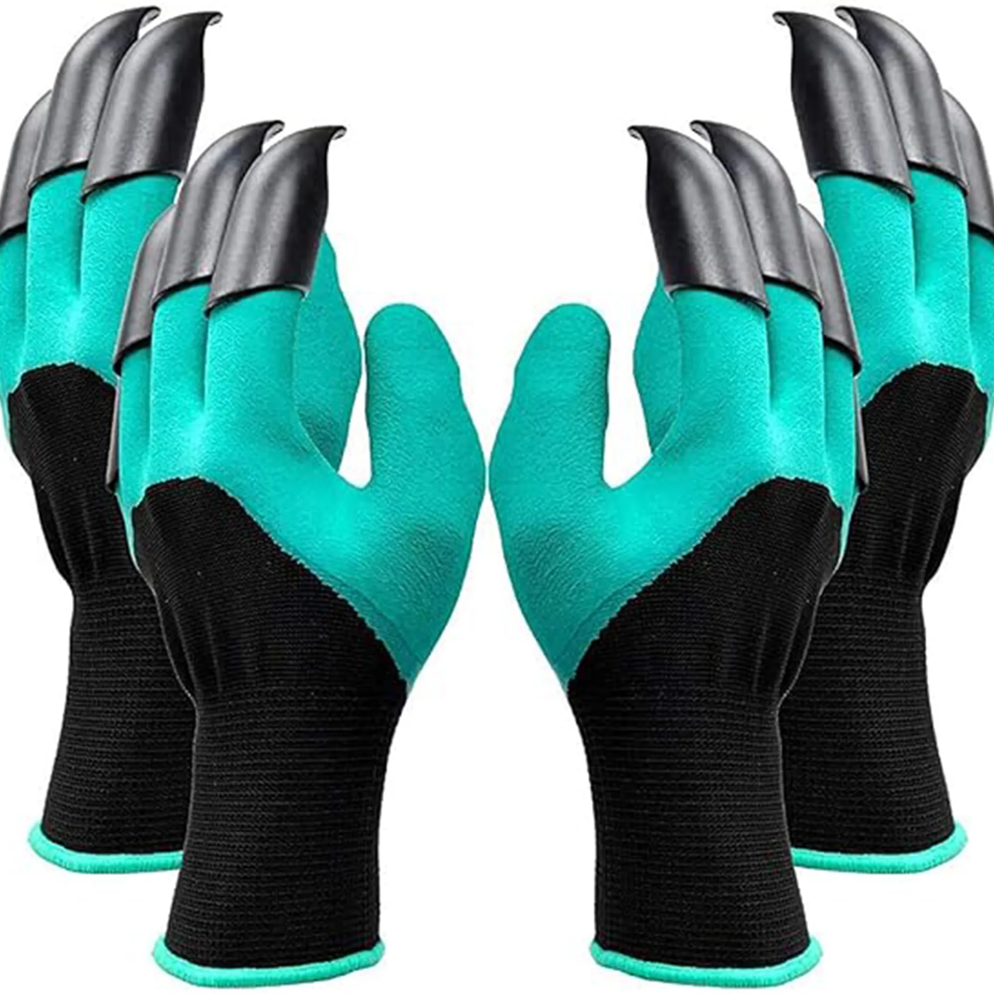 Garden Digging Gloves With 8 Fingertips Claws 5