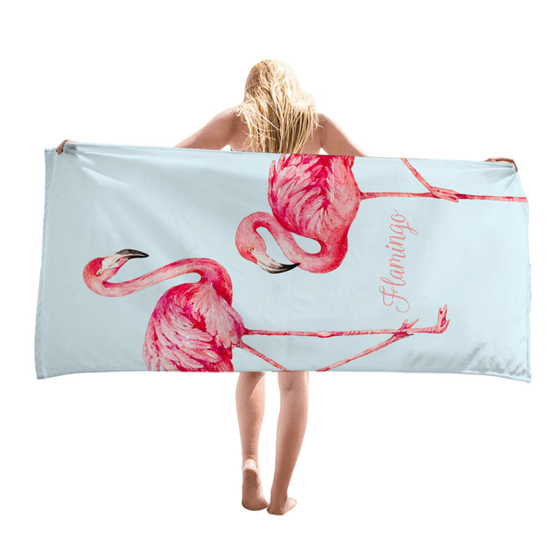 Flamingo beach towel 3