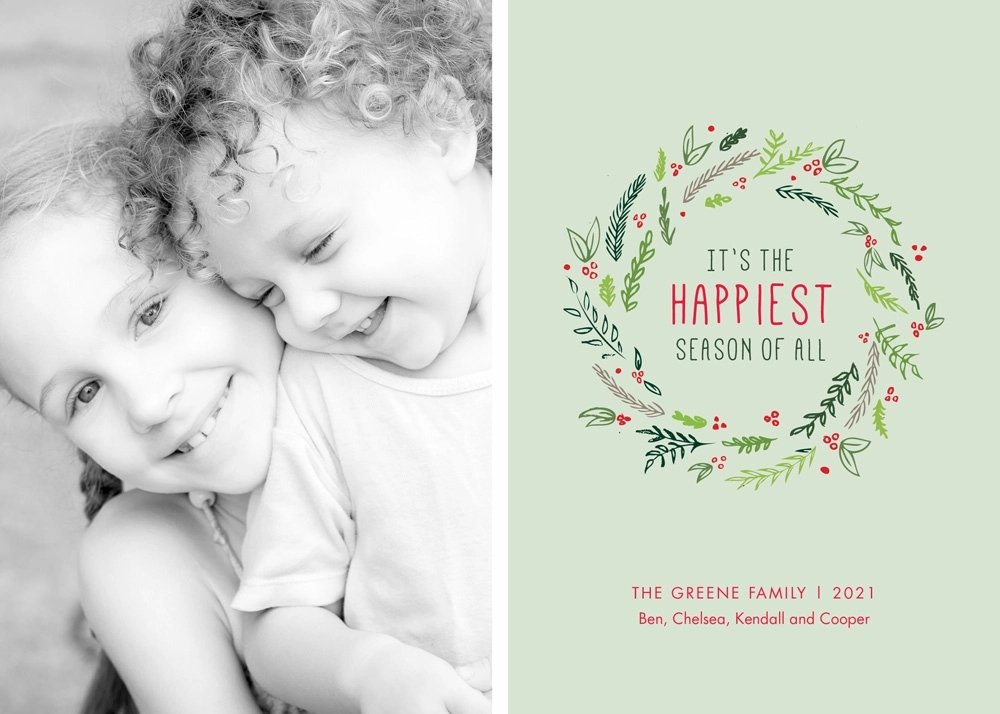 The Happiest Season Flat 2 Photo Holiday Card 1