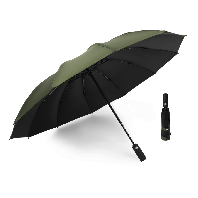 Windproof Reverse Automatic Umbrella with Reflective Strip 2