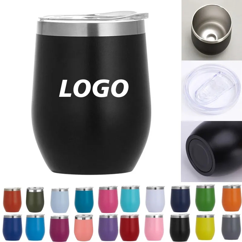 12 oz Stainless Steel Stemless Wine Tumbler 2