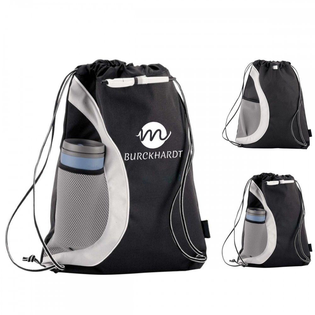 Arches Drawstring Backpack With Mesh Pocket 3
