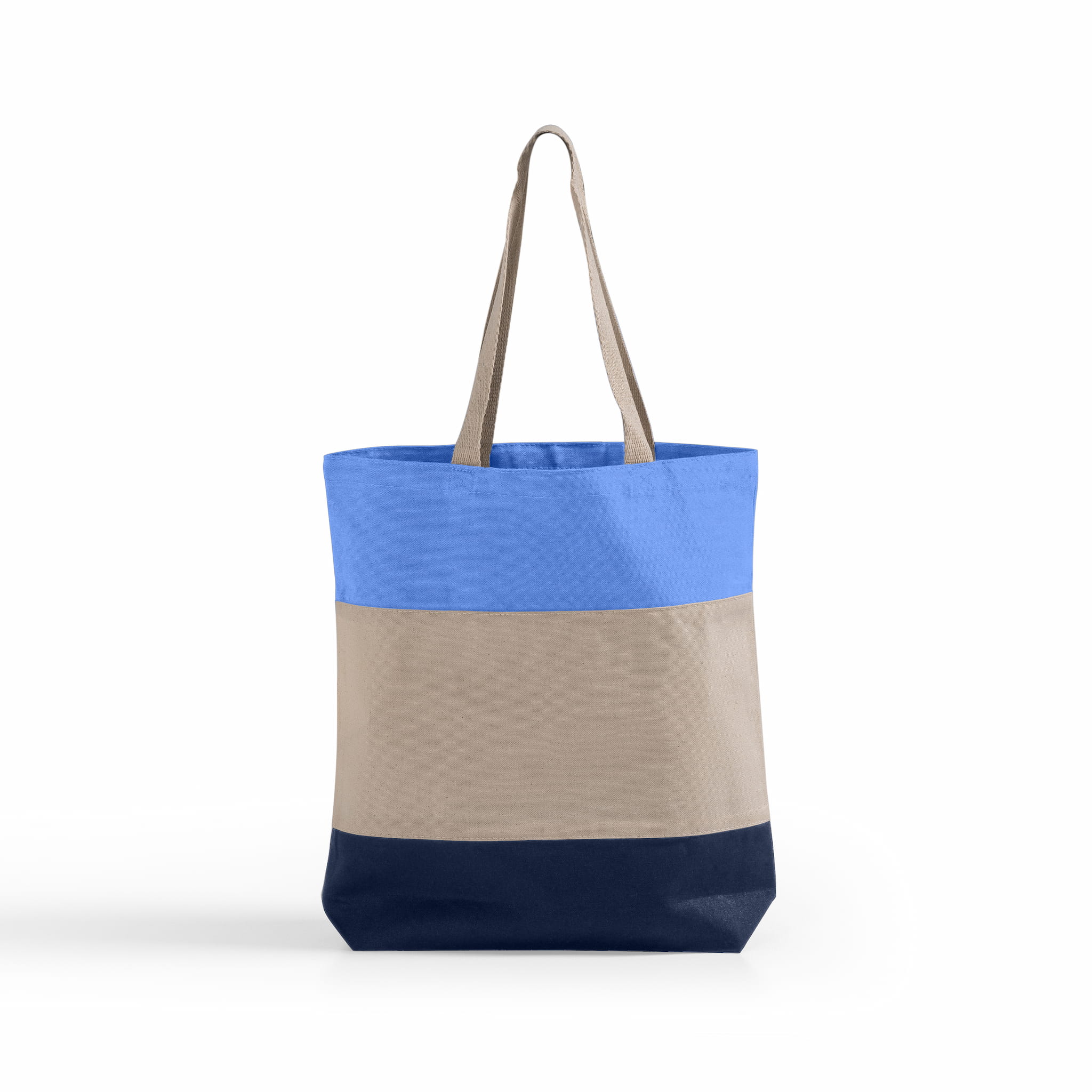 Tri-Color Canvas Tote Bag 9