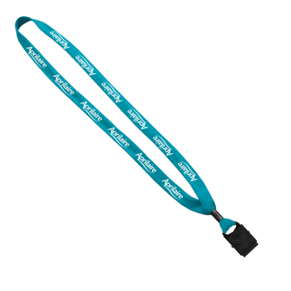 5/8" Polyester Shoelace Lanyard with Metal Crimp & Split-Ring 351