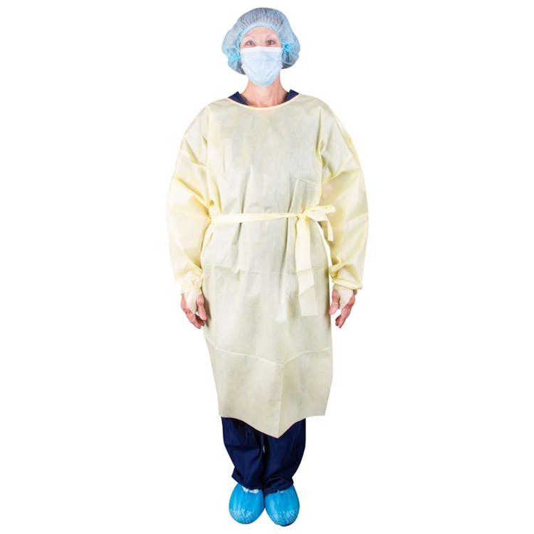 AAMI Level 2 Isolation Gown - Yellow 2