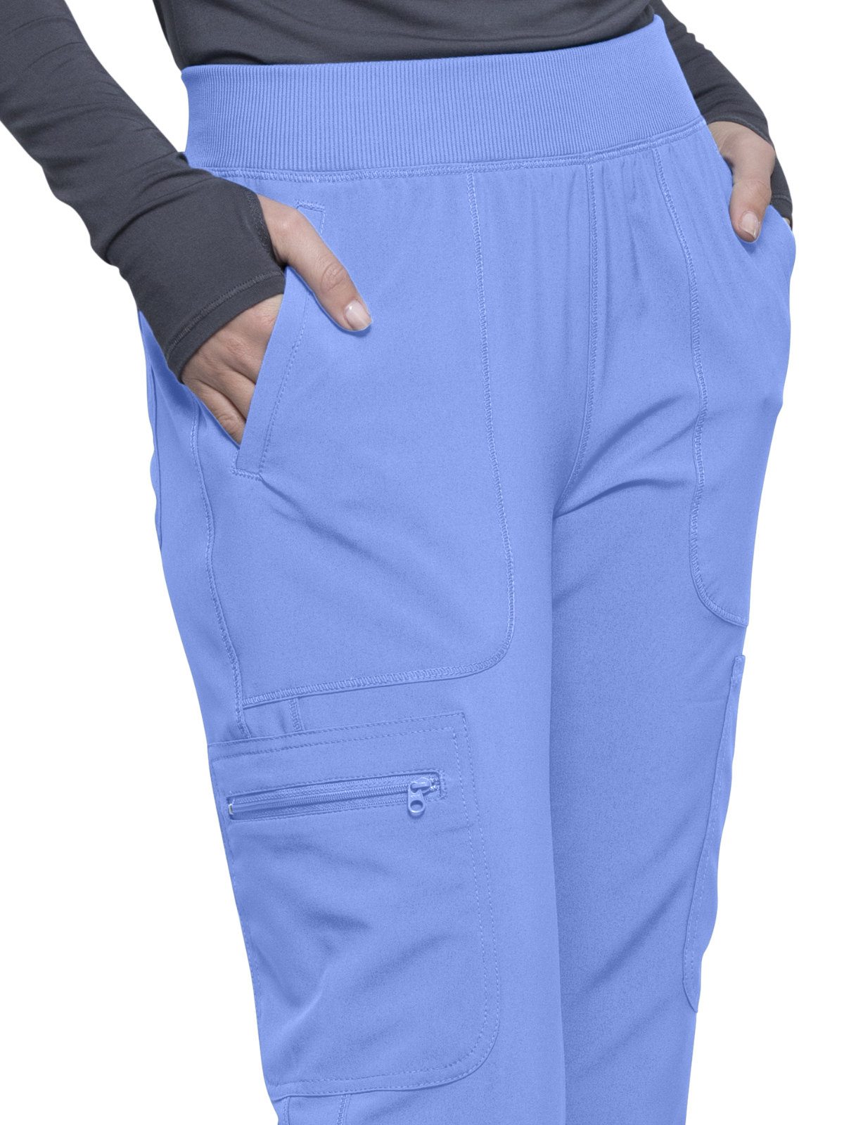Infinity - Women's 6- Pocket Mid Rise Tapered Leg Pant 13