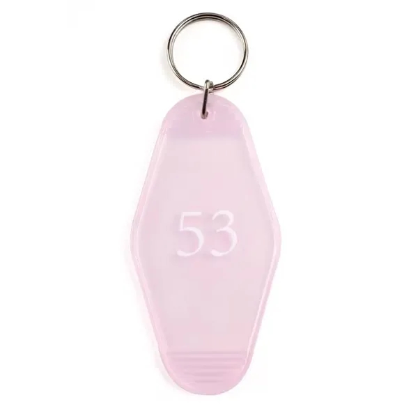 Translucent Rhombic Vintage Motel Keychain 6