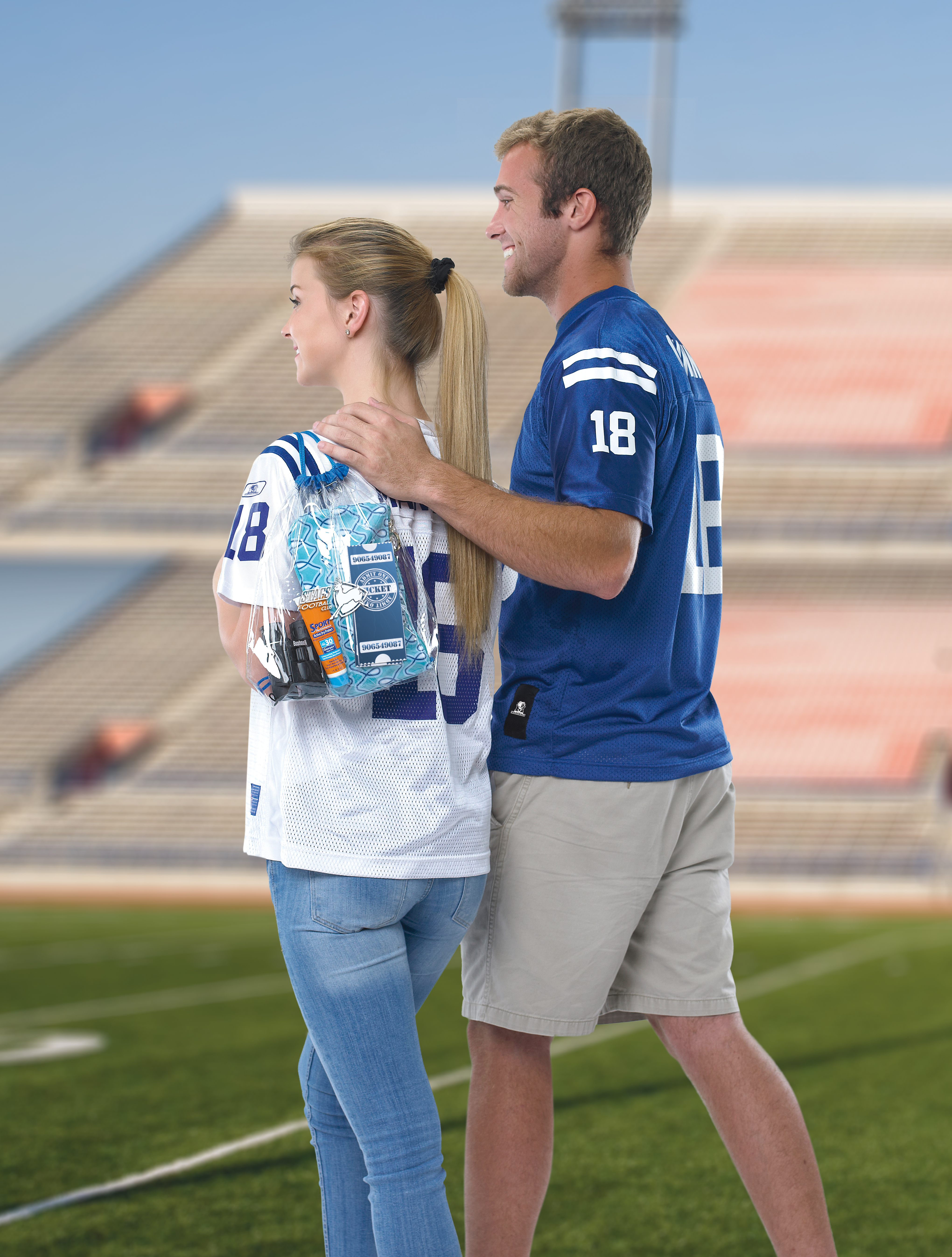 Good Value™ Clear Game Drawstring Backpack 3
