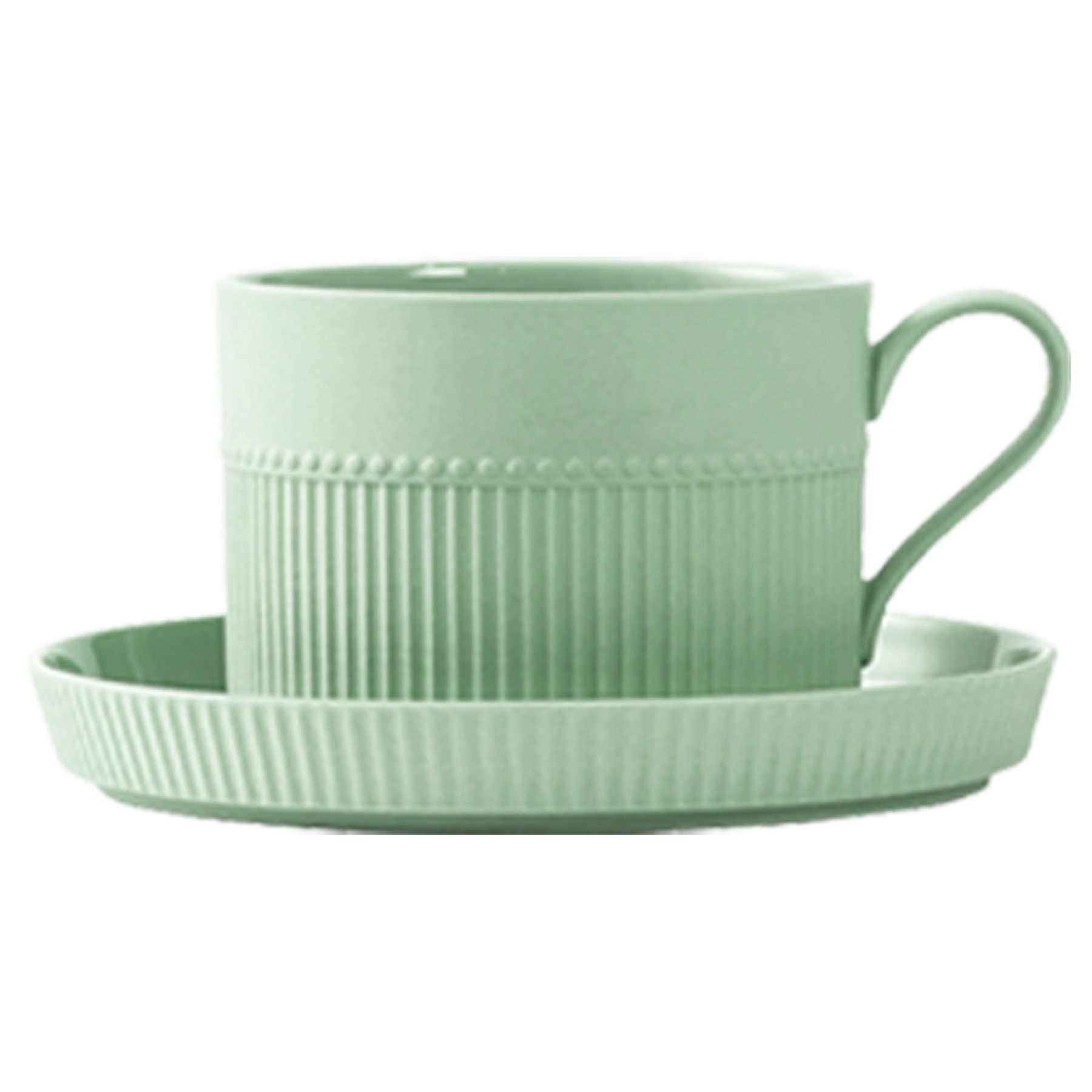 8.45Oz Ceramic Coffee Cup W/ Saucer 3