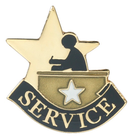 Service Academic Achievement Pin 2