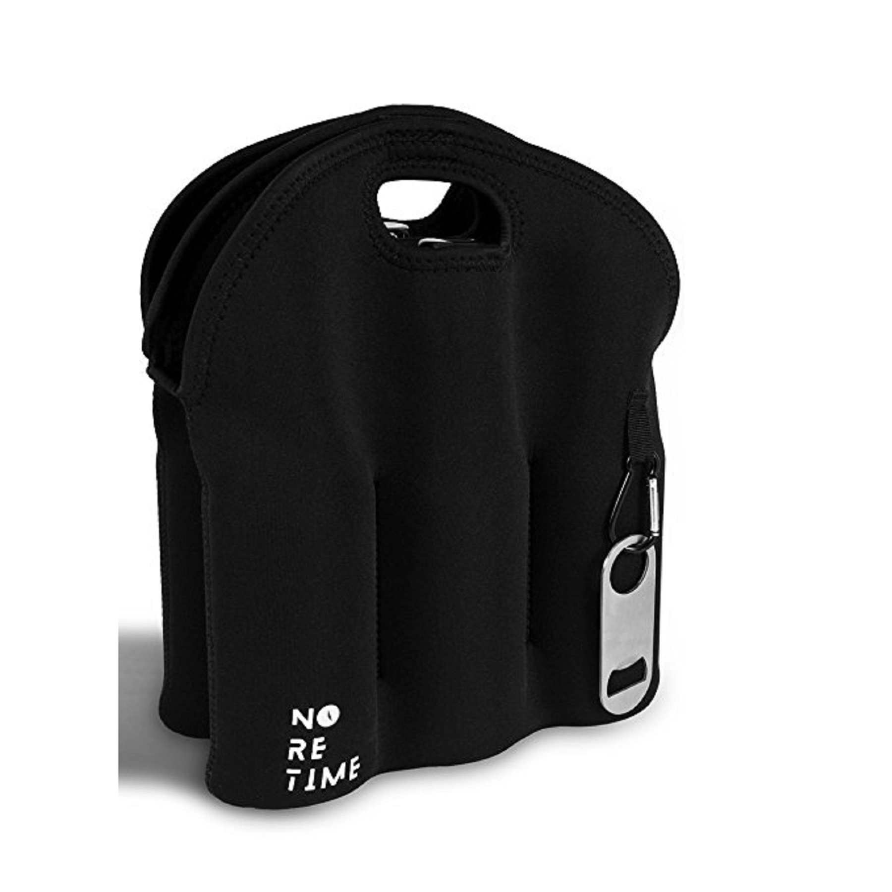 6 Pack Beer Bottle Carrier Insulated Cooler with Opener 2
