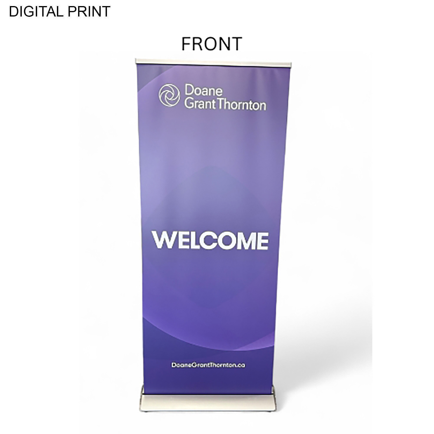 72Hr Fast Ship - Deluxe Wide Base Retractable Pull Up Banner Double sided, 33.5x79, NO SETUP CHARGE 2