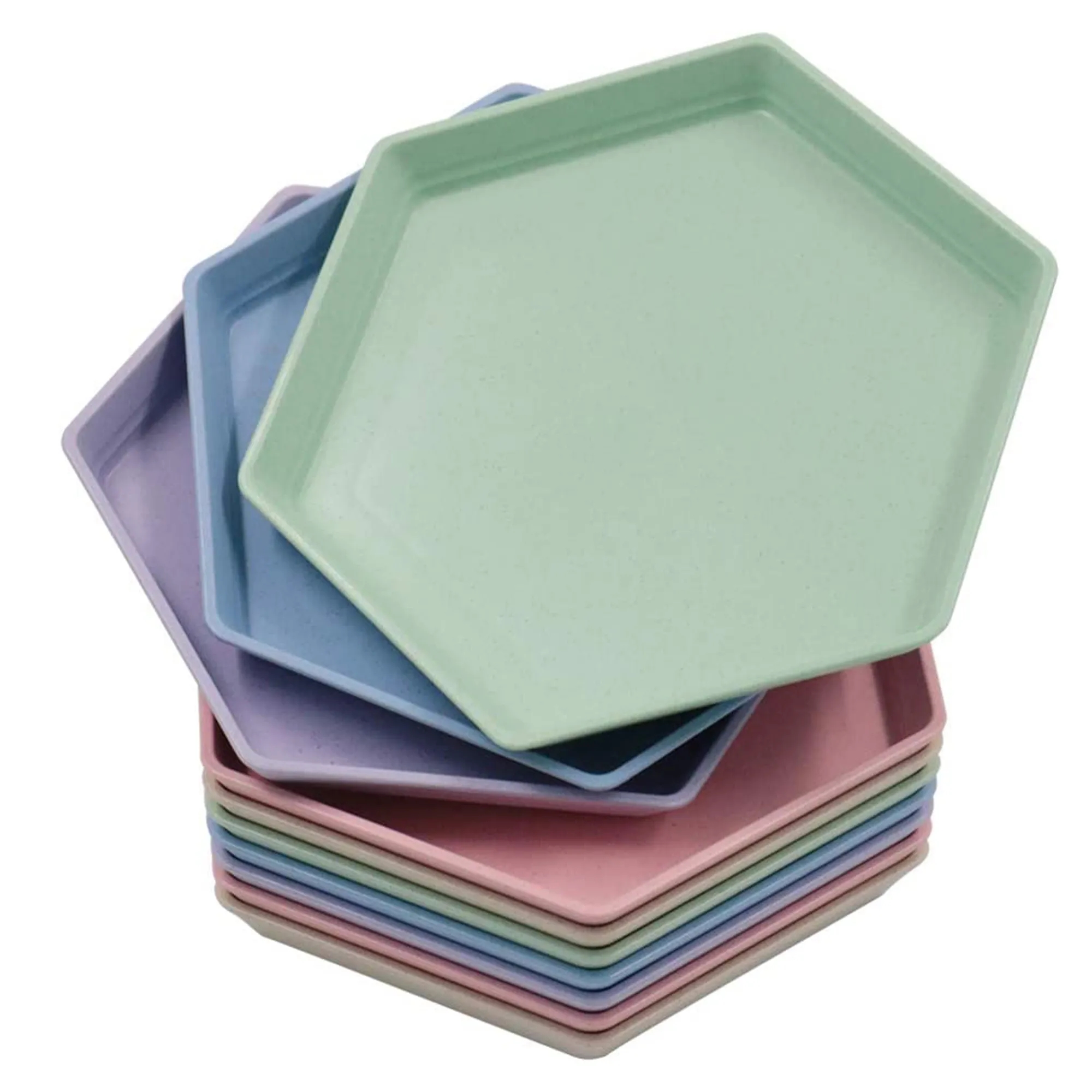 Lightweight Hexagonal Wheat Straw Plate 1