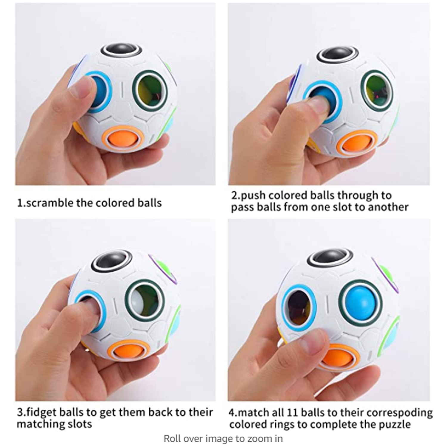 Rainbow Fidget Puzzle Ball 3