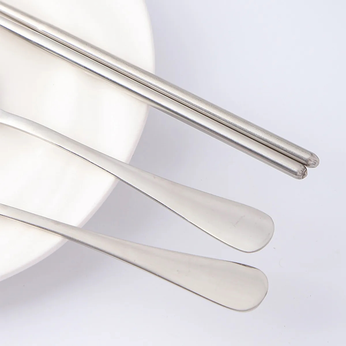 Durable Stainless Steel Chopsticks Spoon Fork Cutlery Box 4
