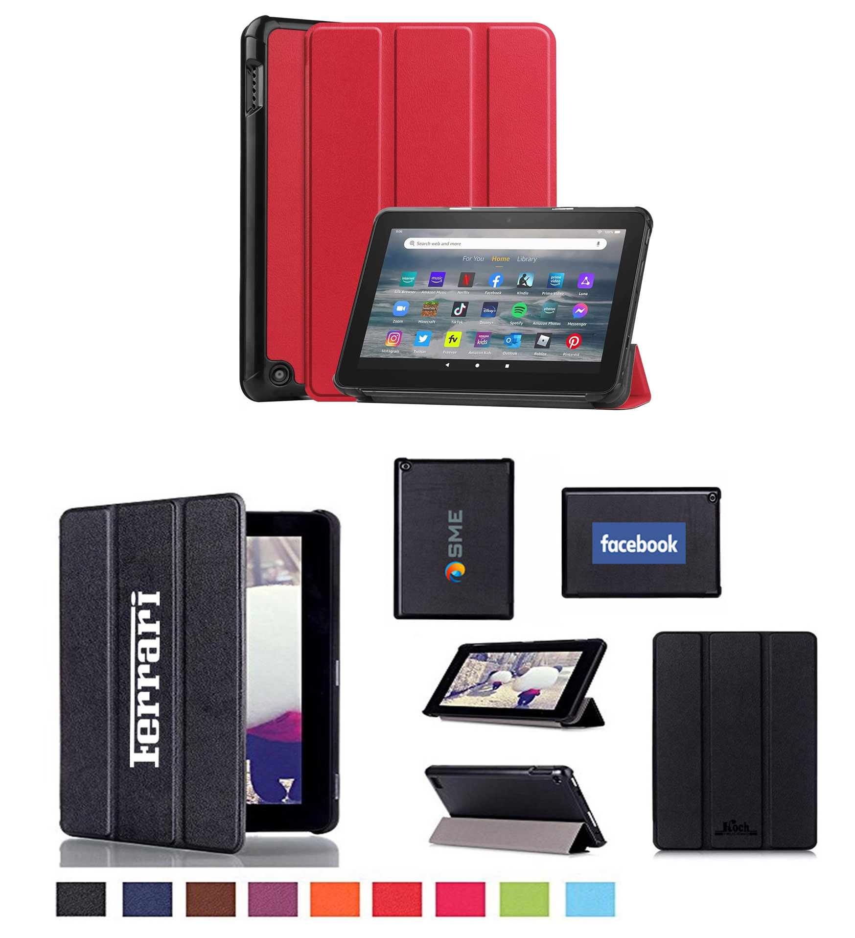 iBank ® Smart Cover Case for Kindle Fire 7 Tablet (12th Generation, 2022) 2
