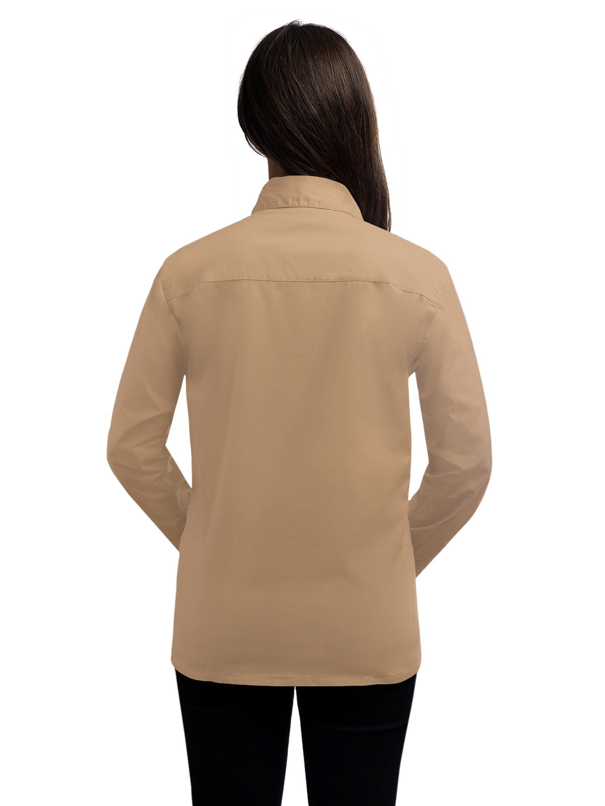Blue Generation - Women's Pocketless Long Sleeve Poplin Shirt 22