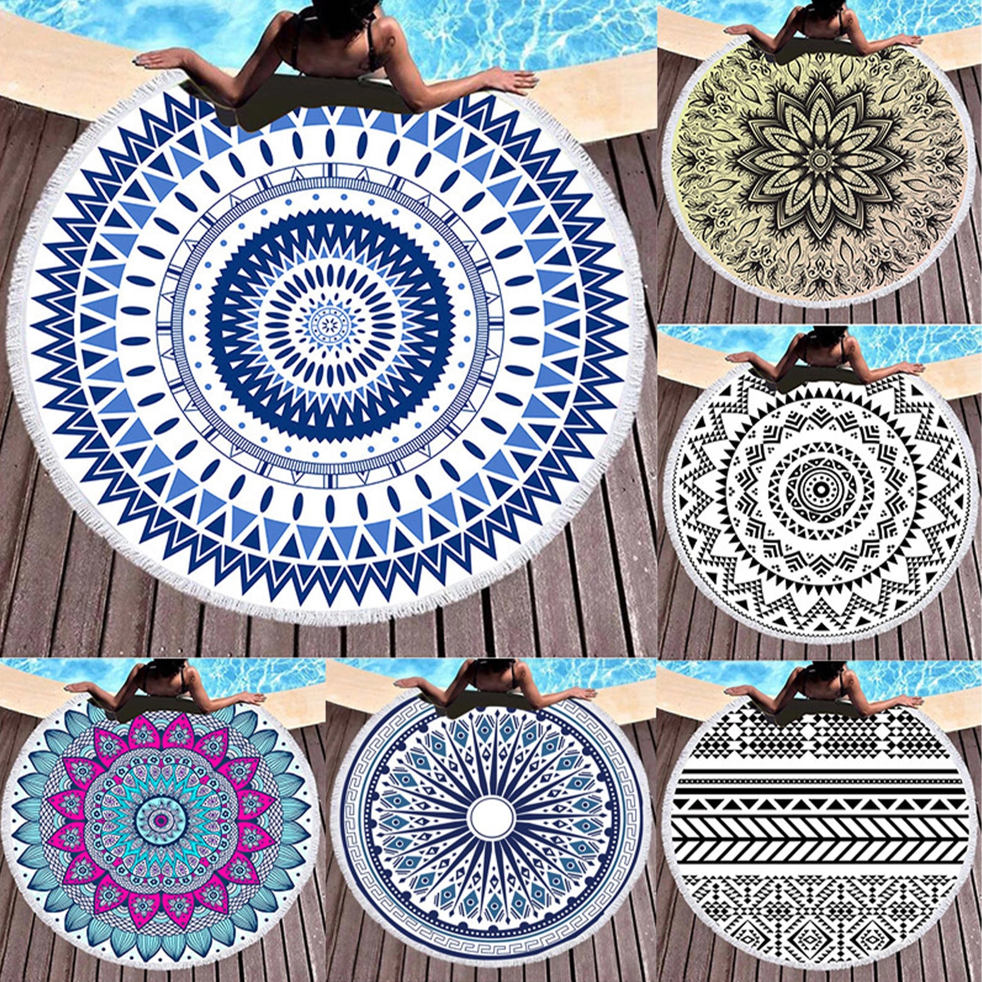 Round Beach Towel 4