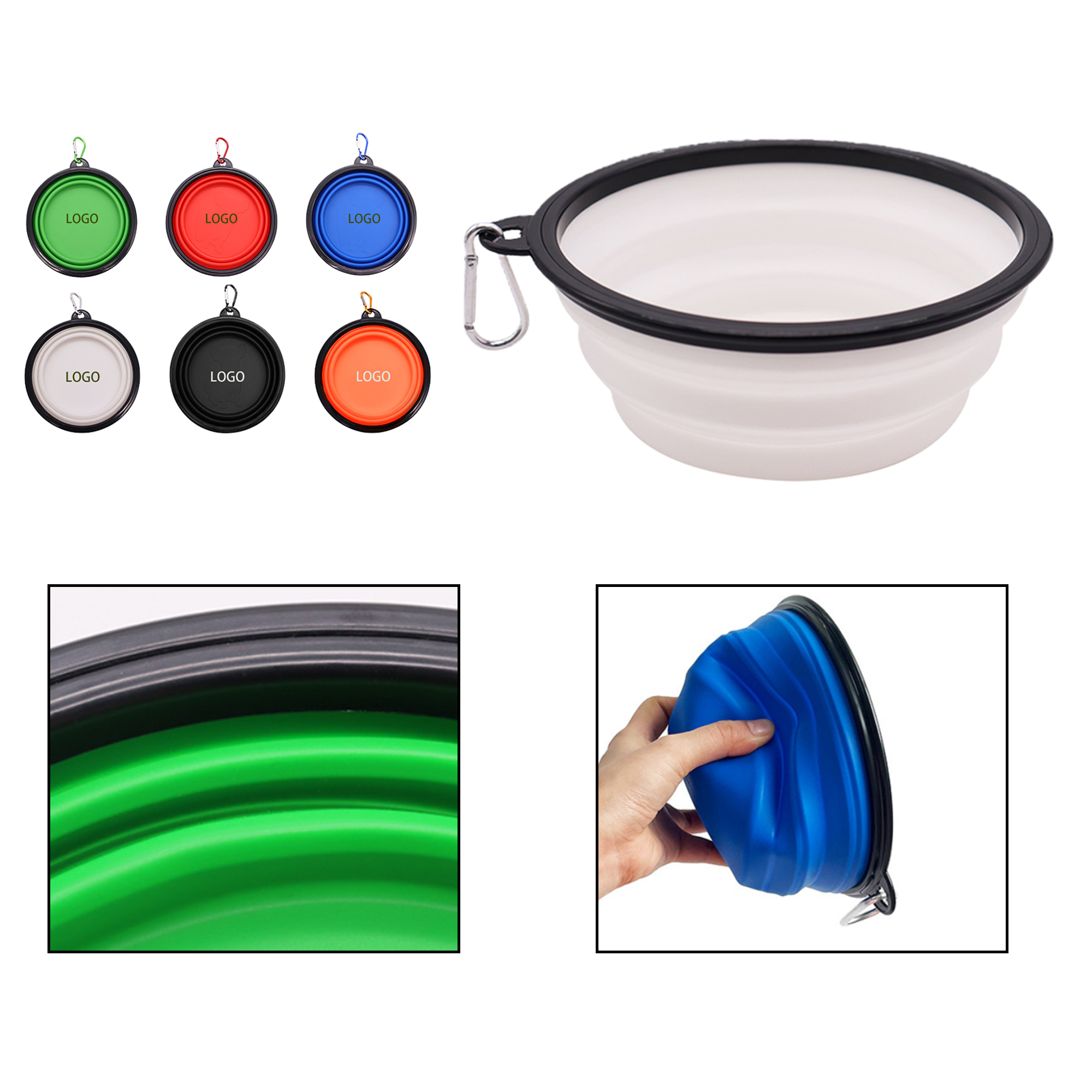 Anti-Tip Foldable Pet Bowl 2