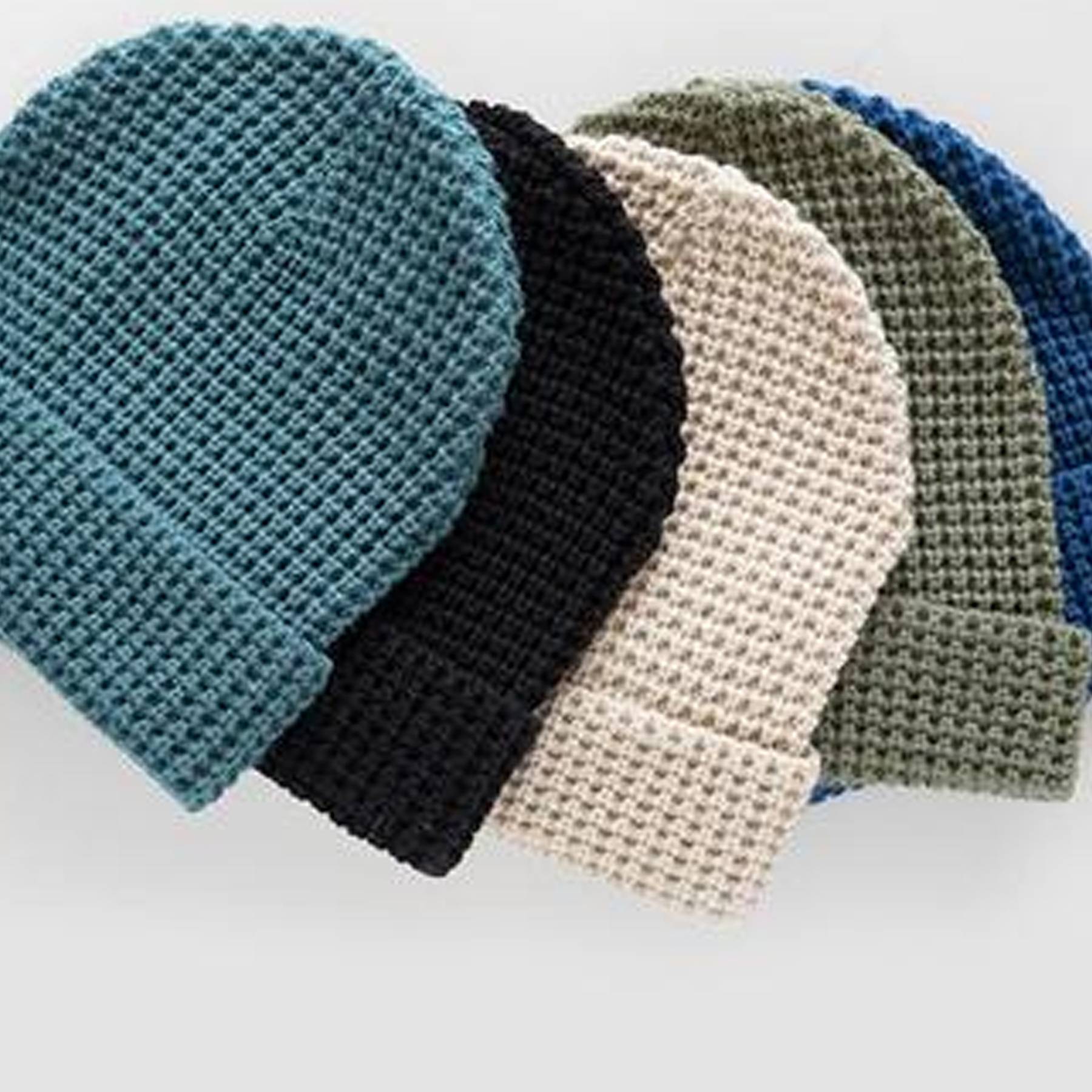 Solid color loose knit hat beanie 6