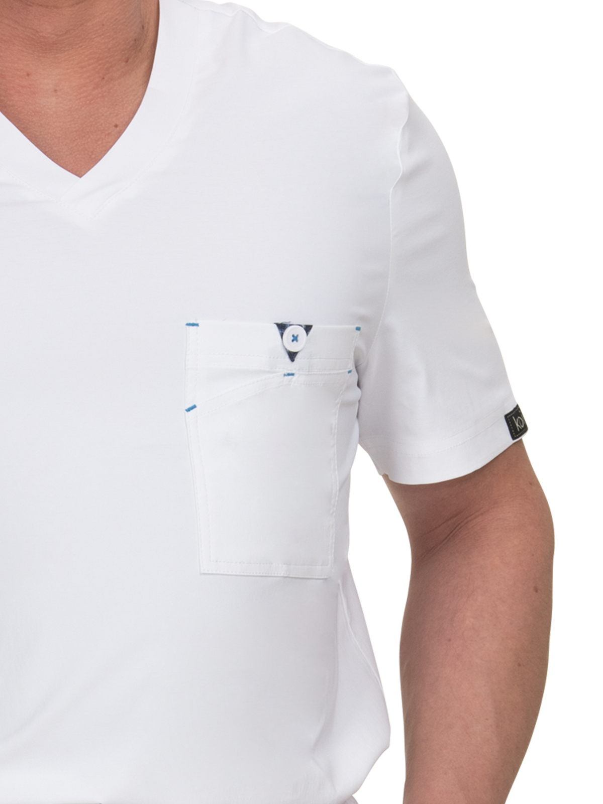 koi - Basics - Men's One-Pocket V-Neck Tuck-In Bryan Top 12