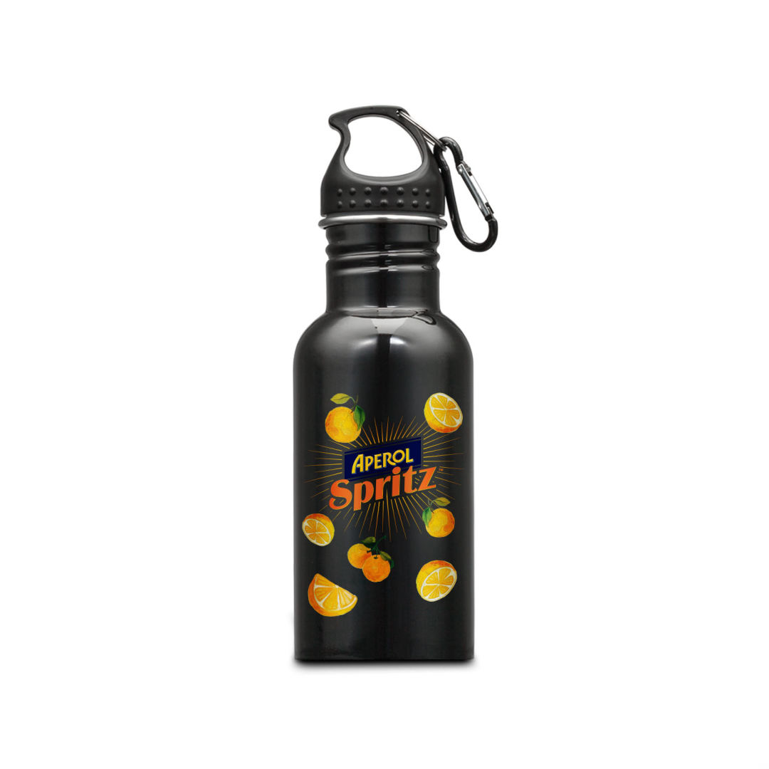 Wide Mouth Bottle with Carabiner - 16oz 17
