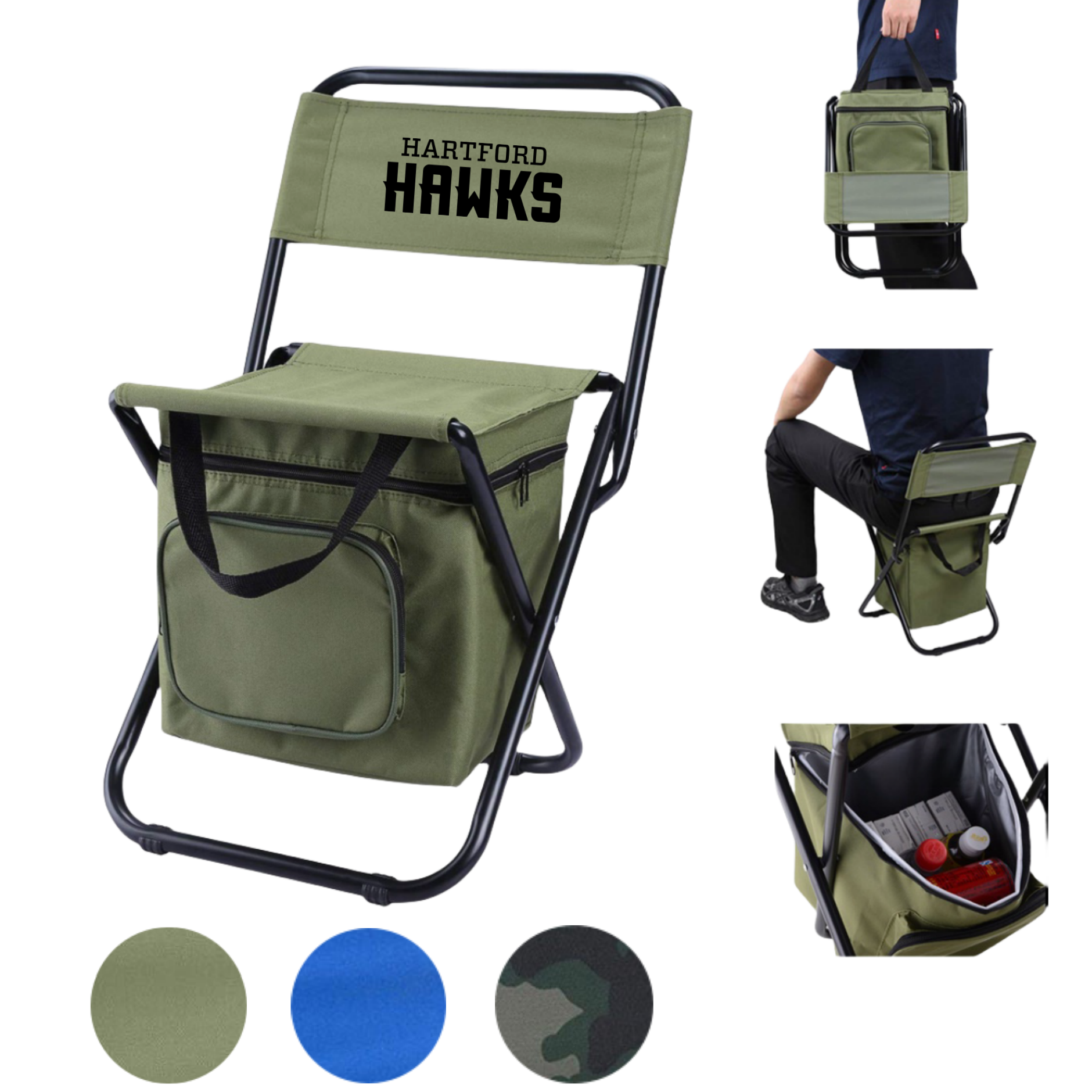Folding Chair with Cooler Bag 8
