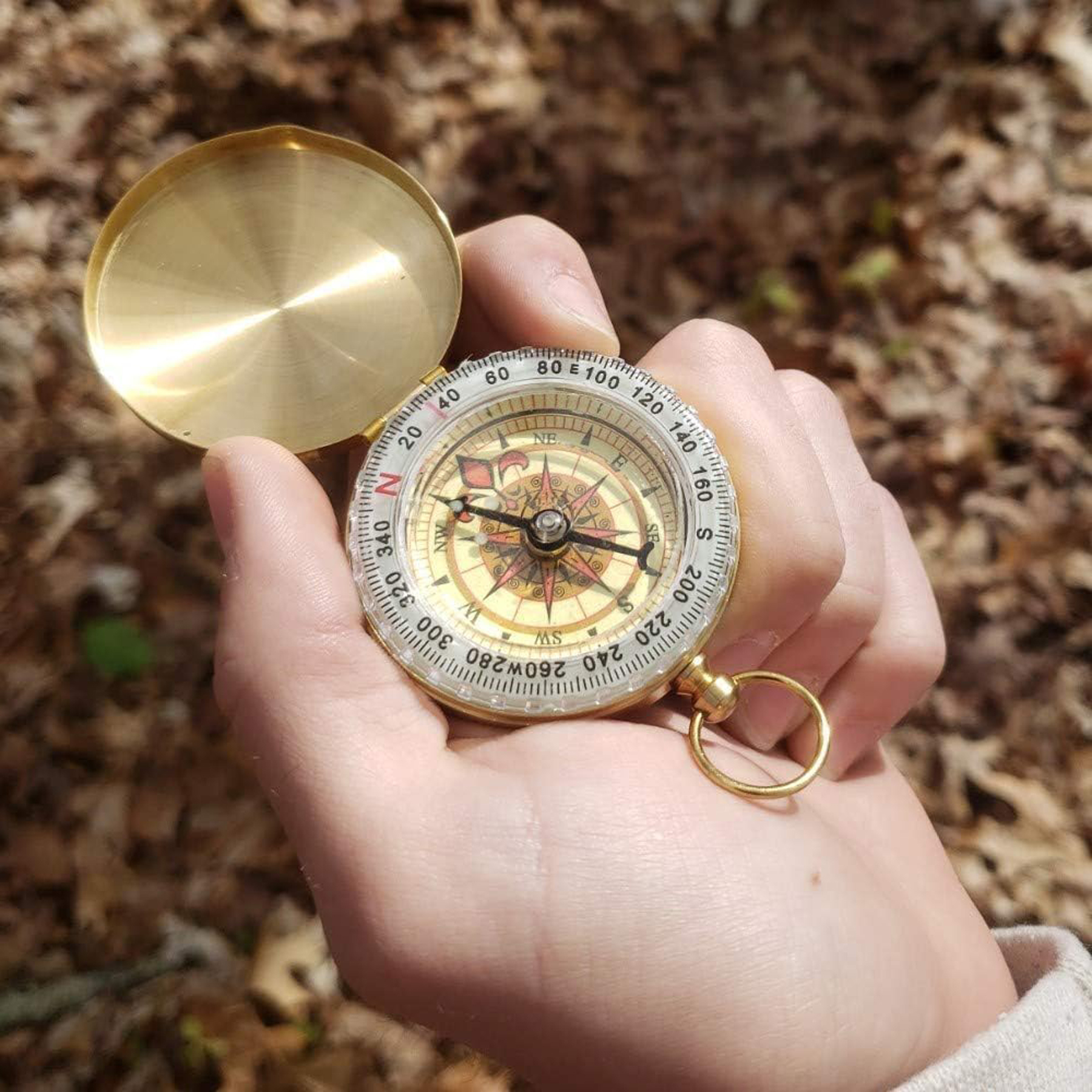 Survival Camping Metal Pocket Compass 4