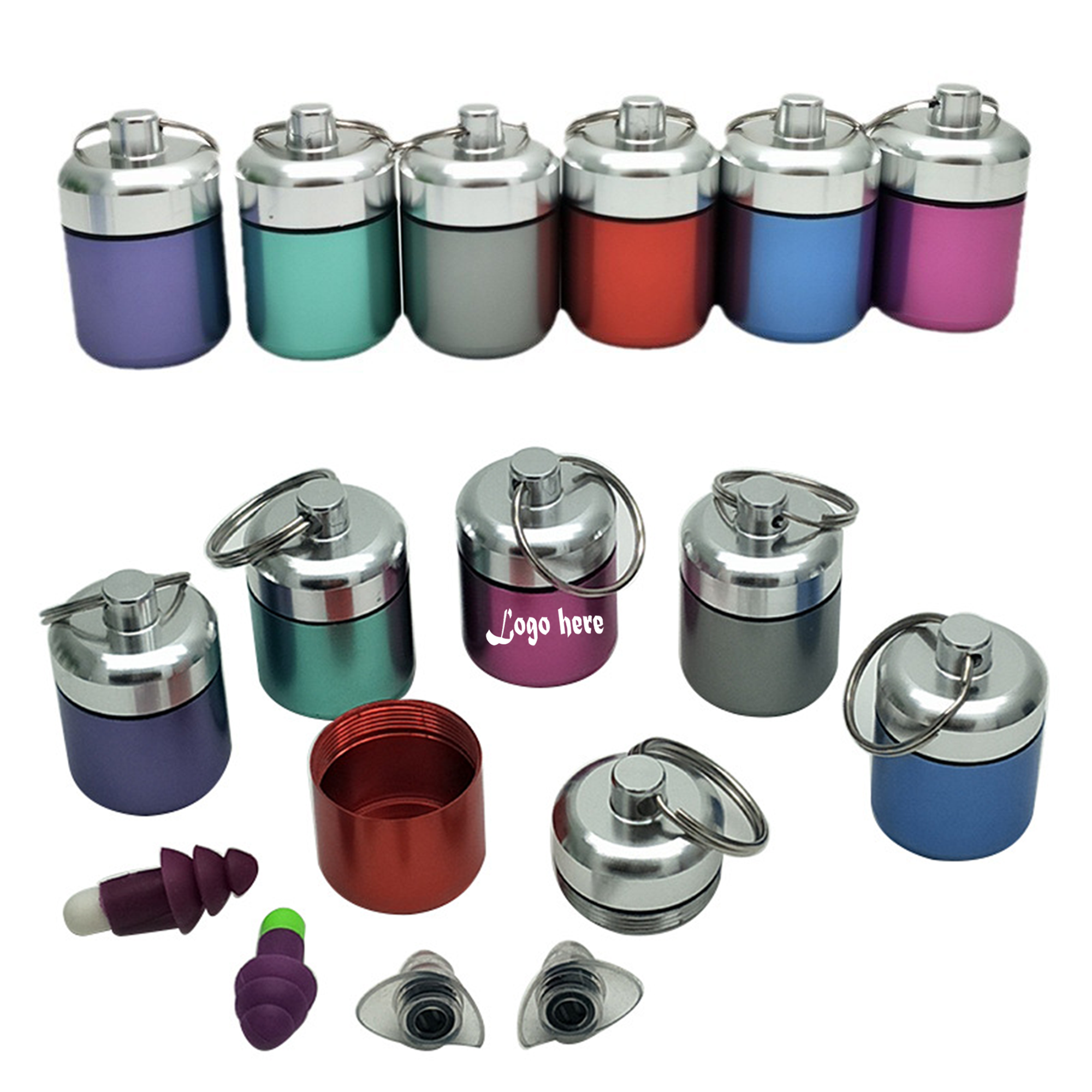 Portable Small Pill Box Keychain 3