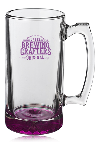 12 oz. Libbey Groomsmen Glass Beer Mugs 14