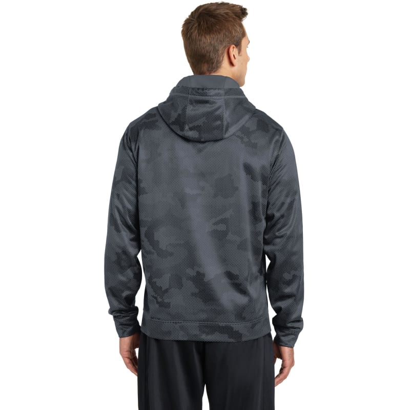 Sport-Tek Sport-Wick CamoHex Fleece Hooded Pullover. 3