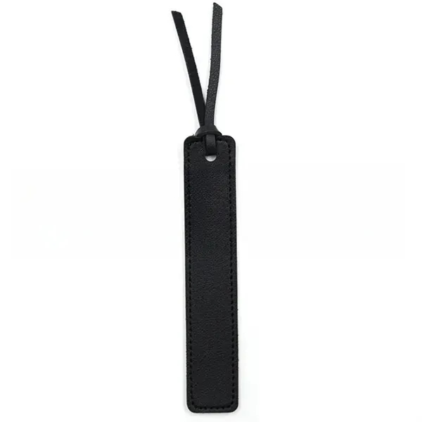 Classic PU Leather Bookmark with Stitched Page Markers 4