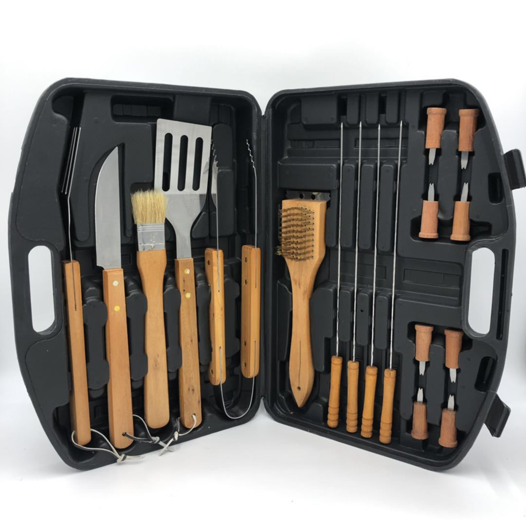 19 Piece Stainless Bbq Tool Set In Aluminum Case 2