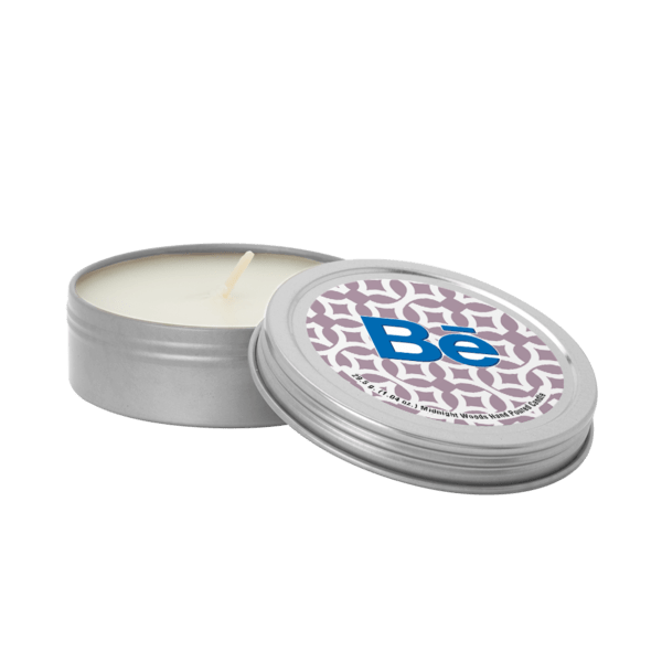 Custom 2 oz. Scented Candle in Screw-Top Metal Tin