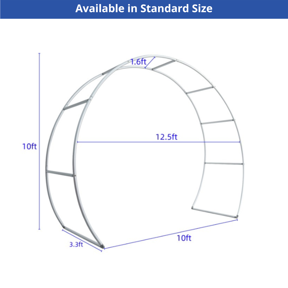 Arch Displays Tapered Shape - Single Sided (Graphic & Hardware Combo) 11