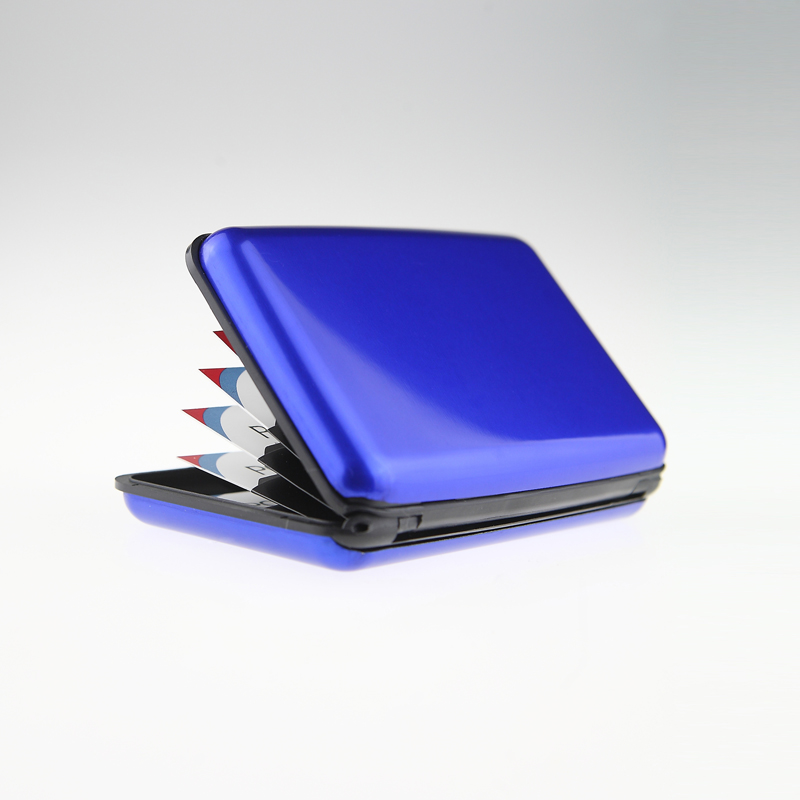 iPosh Aluminum Card Case (Blue) 4