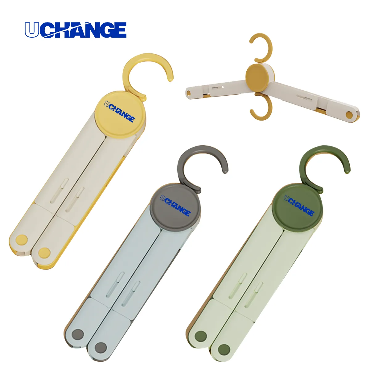 Foldable Travel Hanger With Clips Compact Portable 1