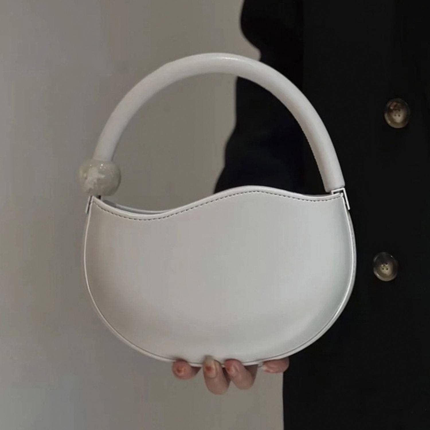 PU Leather Pea Shaped Handbag For Women 5
