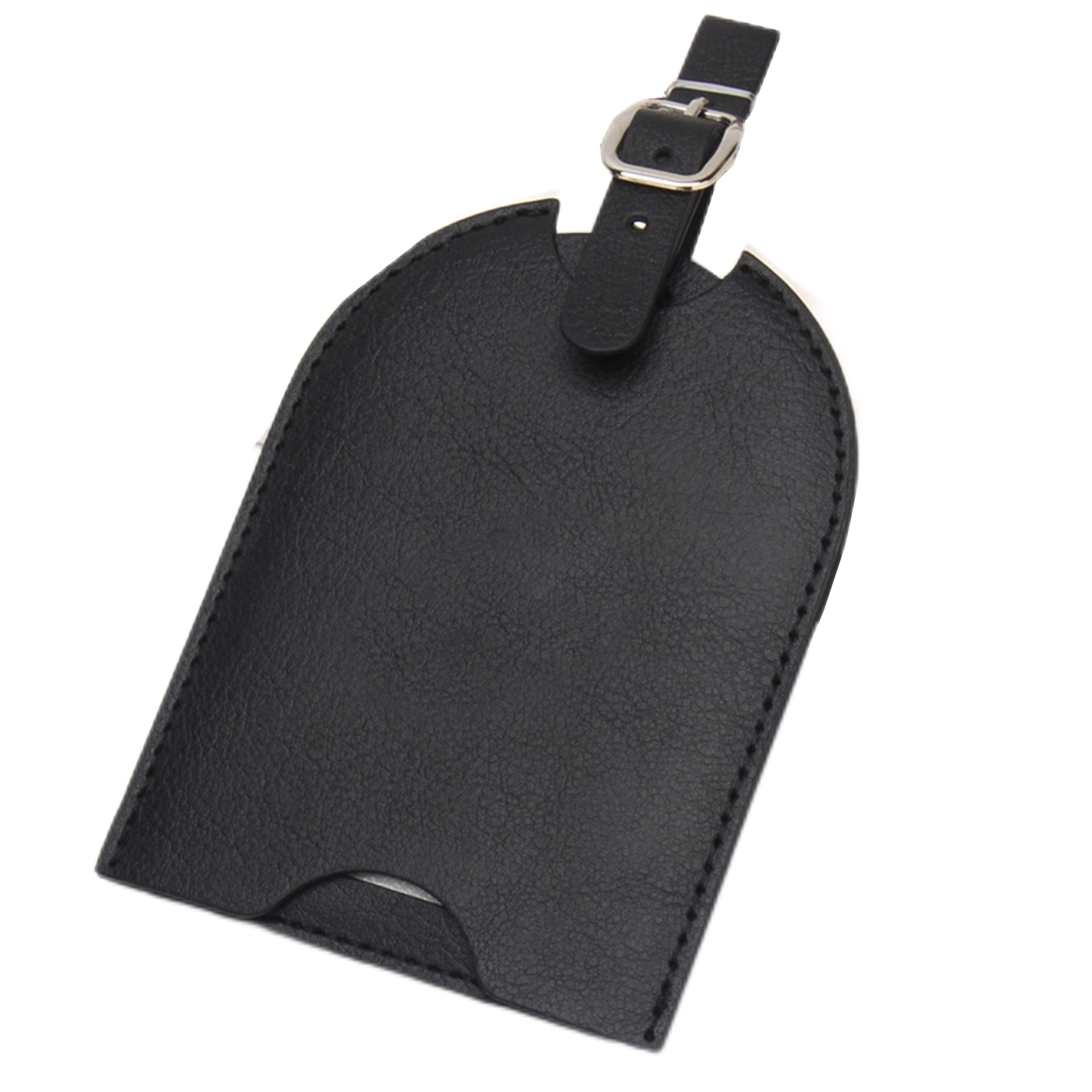 Leather Luggage Bag Case Tags, custom luggage tag with logo imprint 2