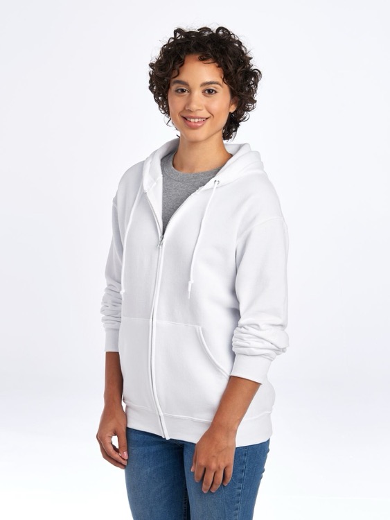 JERZEES NuBlend® Unisex Full-Zip Hooded Sweatshirt, custom hoodie or sweatshirt with logo imprint 32