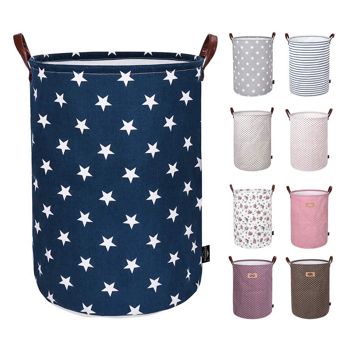 Drawstring Waterproof Cotton Collapsible Storage Basket 2